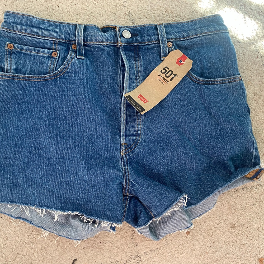 Levi's 501 Button Fly Blue Denim Jeans with Tag